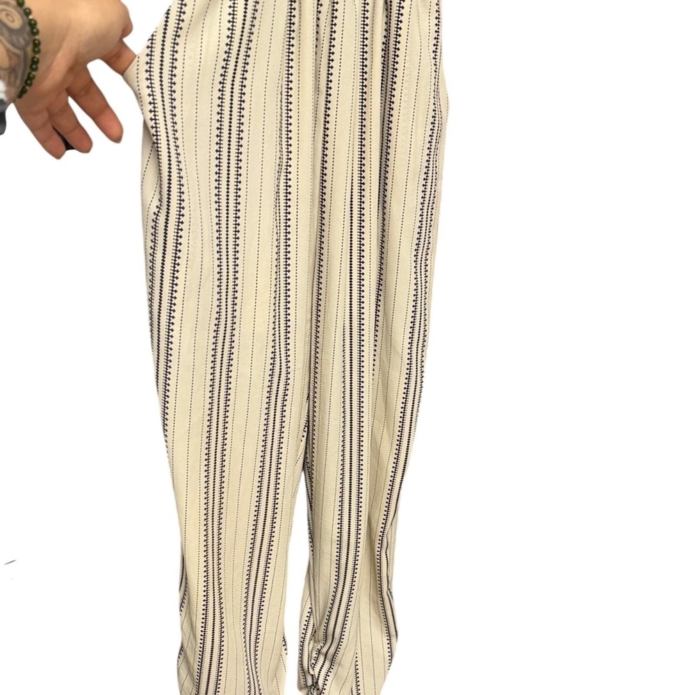 LEITH WOMENS beige Jumpsuit relaxed one small spaghetti strapped boho miltered - Picture 7 of 10